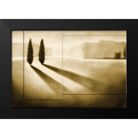 Cyprus Eclipse I Black Modern Wood Framed Art Print by Collins, Brent