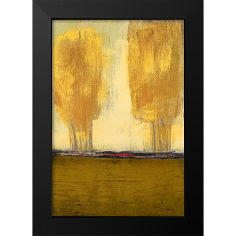 Shades of Gold II Black Modern Wood Framed Art Print by Costa, Antonio