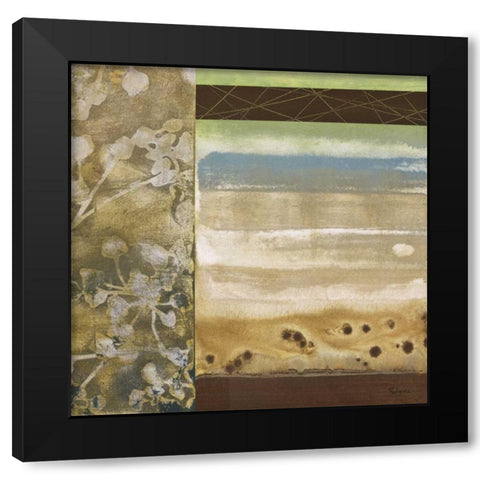 Botanical Nature I Black Modern Wood Framed Art Print by Rodriguez, S.