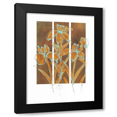 Flourish I Black Modern Wood Framed Art Print with Double Matting by Wynn, Alexis