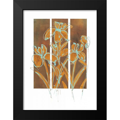 Flourish I Black Modern Wood Framed Art Print by Wynn, Alexis