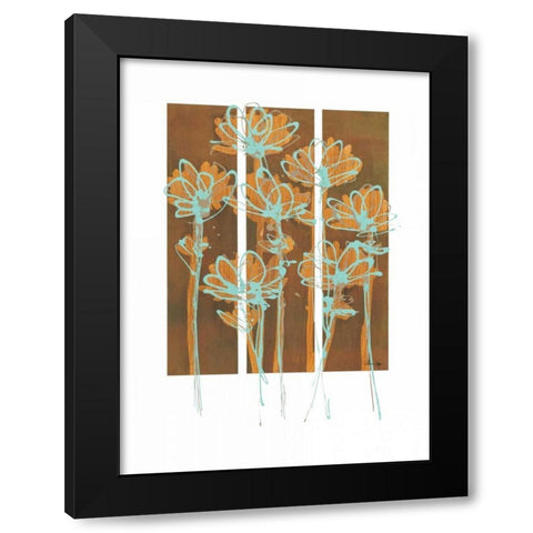 Flourish II Black Modern Wood Framed Art Print by Wynn, Alexis