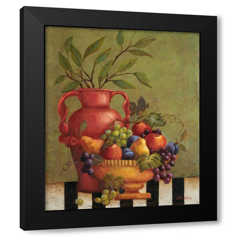 Fresco Fruit I Black Modern Wood Framed Art Print with Double Matting by Jeffrey, Jillian