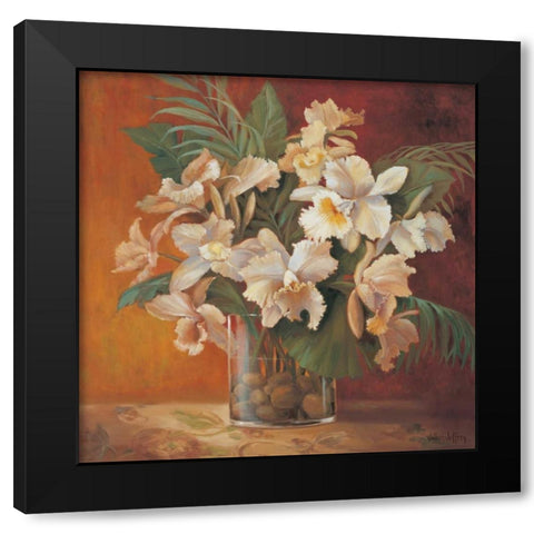 Tropic Beauty II Black Modern Wood Framed Art Print with Double Matting by Jeffrey, Jillian