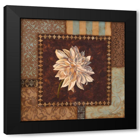 Dahlia I Black Modern Wood Framed Art Print with Double Matting by Jeffrey, Jillian
