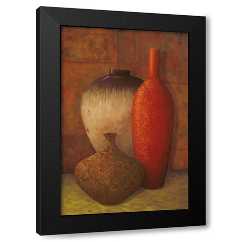 Exotic Vessels II Black Modern Wood Framed Art Print with Double Matting by Jeffrey, Jillian