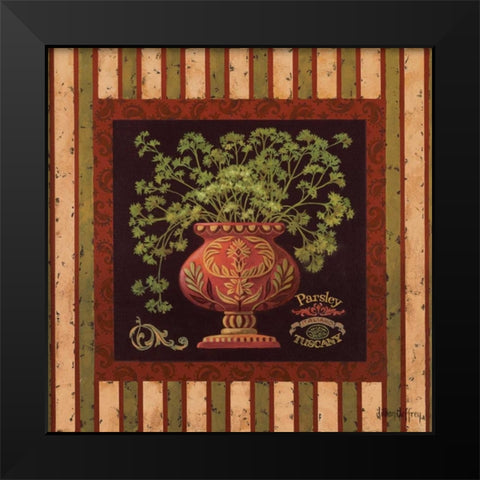 Parsley Italiano Black Modern Wood Framed Art Print by Jeffrey, Jillian