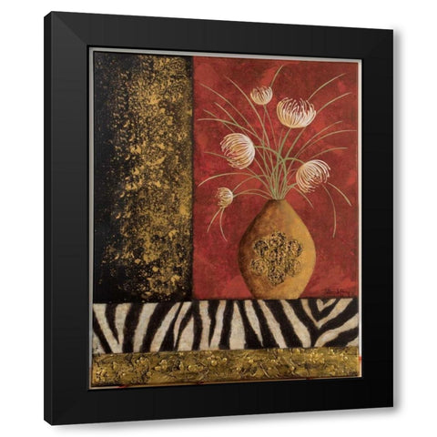 Asianique I Black Modern Wood Framed Art Print with Double Matting by Jeffrey, Jillian