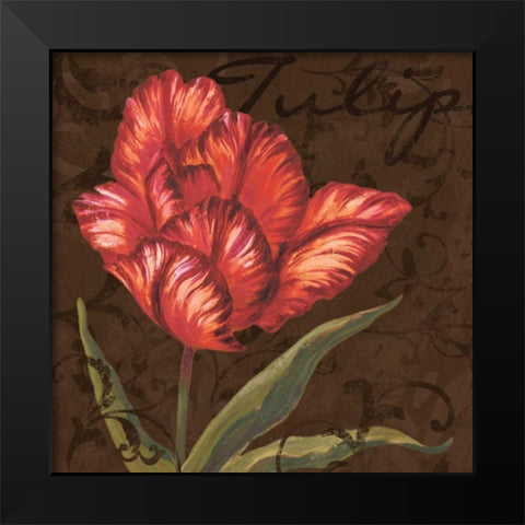 Tulipa I Black Modern Wood Framed Art Print by Jeffrey, Jillian
