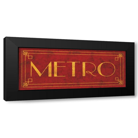 Metro Black Modern Wood Framed Art Print by Jones, Catherine