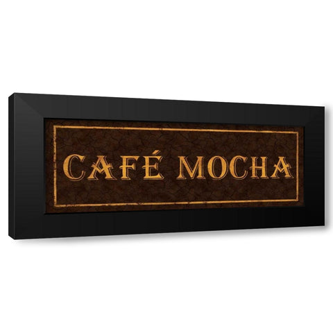 Cafe Mocha Black Modern Wood Framed Art Print by Jones, Catherine