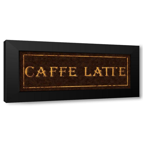 Cafe Latte Black Modern Wood Framed Art Print by Jones, Catherine