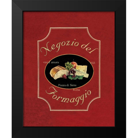 Negozio del Formaggio Black Modern Wood Framed Art Print by Jones, Catherine