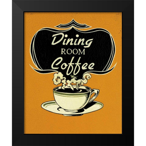 Dining Room Black Modern Wood Framed Art Print by Jones, Catherine