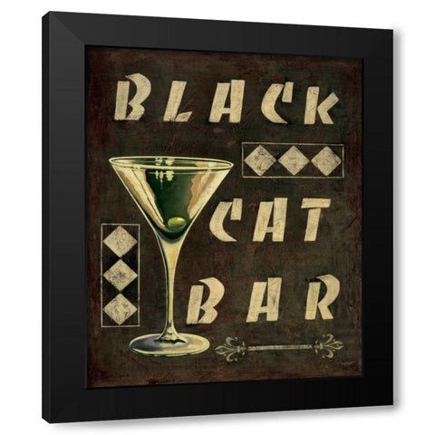 Cocktail Hour III Black Modern Wood Framed Art Print with Double Matting by Jones, Catherine