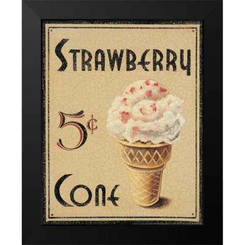 Malt Shop I Black Modern Wood Framed Art Print by Jones, Catherine