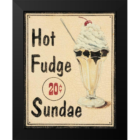 Malt Shop II Black Modern Wood Framed Art Print by Jones, Catherine