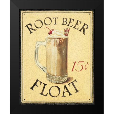 Malt Shop IV Black Modern Wood Framed Art Print by Jones, Catherine