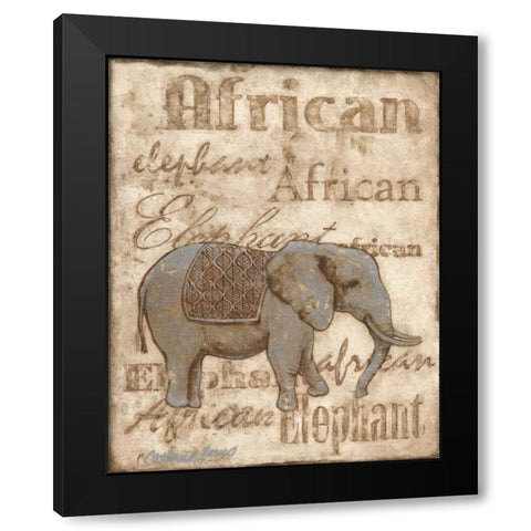 African Black Modern Wood Framed Art Print by Jones, Catherine