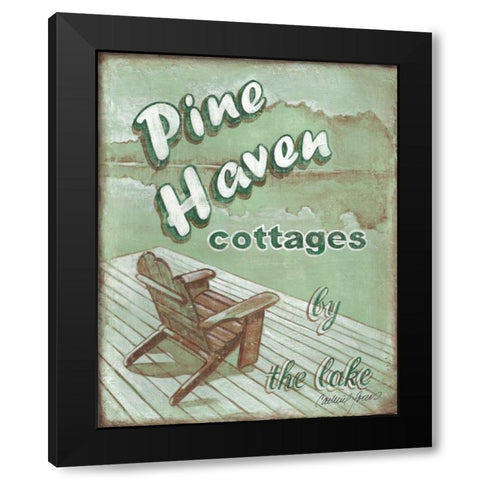 Pine Haven Black Modern Wood Framed Art Print by Jones, Catherine