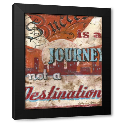 Success Black Modern Wood Framed Art Print by Jones, Catherine