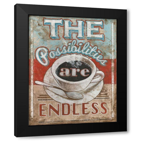 Possible Black Modern Wood Framed Art Print with Double Matting by Jones, Catherine