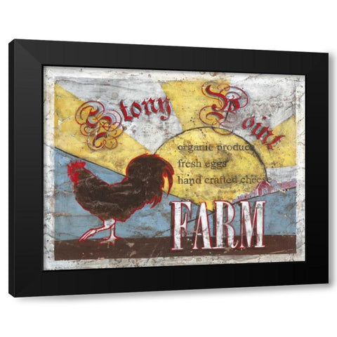 Stony Point Farm Black Modern Wood Framed Art Print by Jones, Catherine