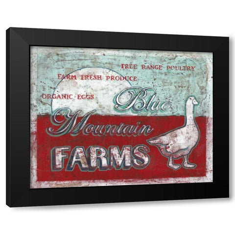 Blue Mountain Farms Black Modern Wood Framed Art Print by Jones, Catherine