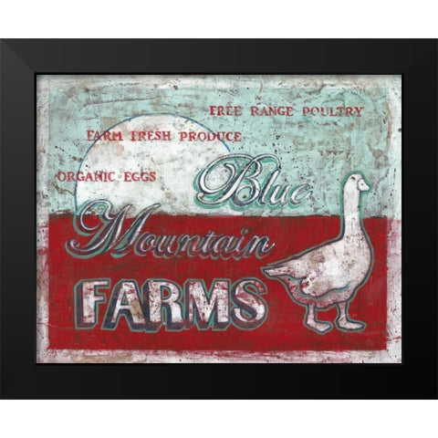 Blue Mountain Farms Black Modern Wood Framed Art Print by Jones, Catherine