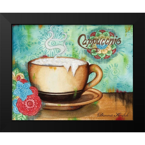 Spring Cappuccino Black Modern Wood Framed Art Print by Knold, Donna