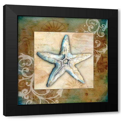 Nautical II Black Modern Wood Framed Art Print by Knold, Donna