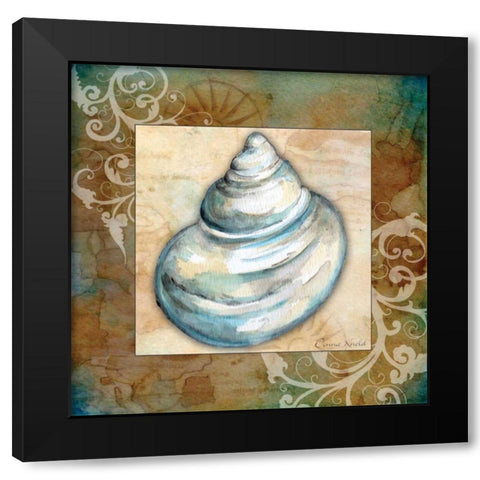 Nautical III Black Modern Wood Framed Art Print with Double Matting by Knold, Donna