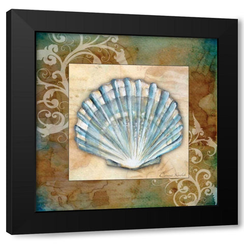 Nautical IV Black Modern Wood Framed Art Print with Double Matting by Knold, Donna