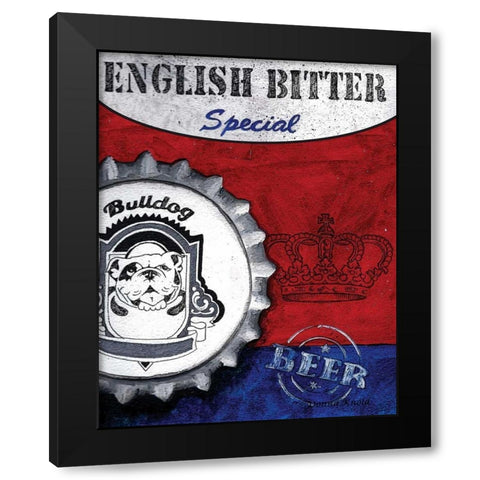 English Bitter Black Modern Wood Framed Art Print with Double Matting by Knold, Donna