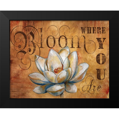 Plant a Garden III Black Modern Wood Framed Art Print by Knold, Donna