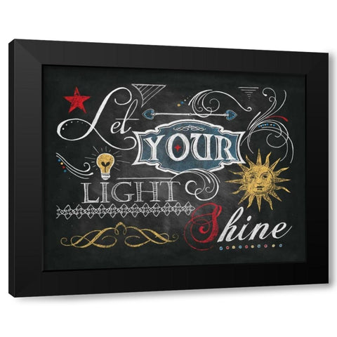 Color Chalkboard II Black Modern Wood Framed Art Print by Knold, Donna