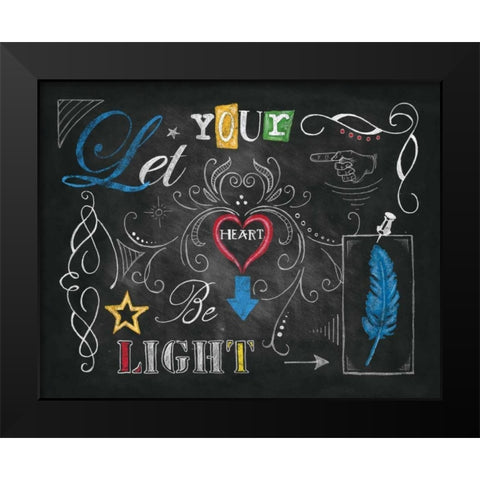 Color Chalkboard IV Black Modern Wood Framed Art Print by Knold, Donna