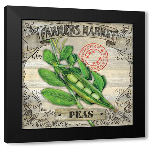 Farmers Market II Black Modern Wood Framed Art Print by K, Onna