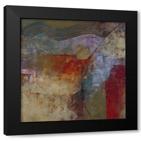 Foundation Earth I Black Modern Wood Framed Art Print with Double Matting by Kime, John