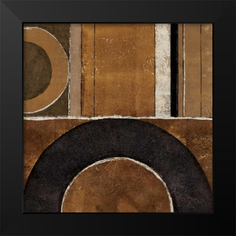 Loop to Loop I Black Modern Wood Framed Art Print by Kime, John