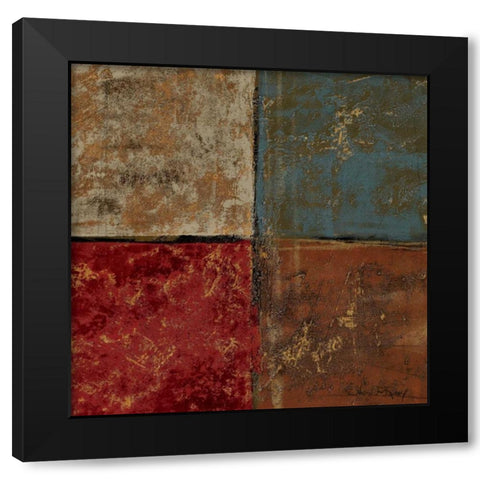 Building Blocks I Black Modern Wood Framed Art Print by Kime, John