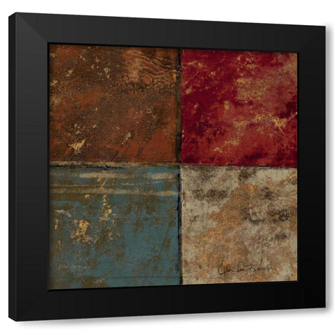 Building Blocks II Black Modern Wood Framed Art Print by Kime, John
