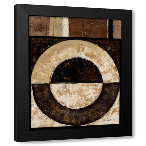 Eclipse I Black Modern Wood Framed Art Print with Double Matting by Kime, John