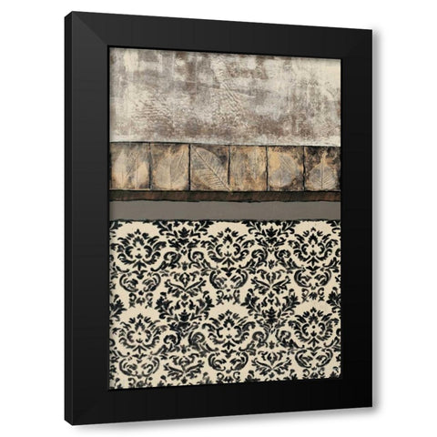 Natures Damask II Black Modern Wood Framed Art Print by Kime, John
