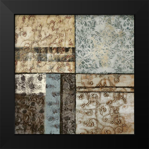 Structured Pattern II Black Modern Wood Framed Art Print by Kime, John