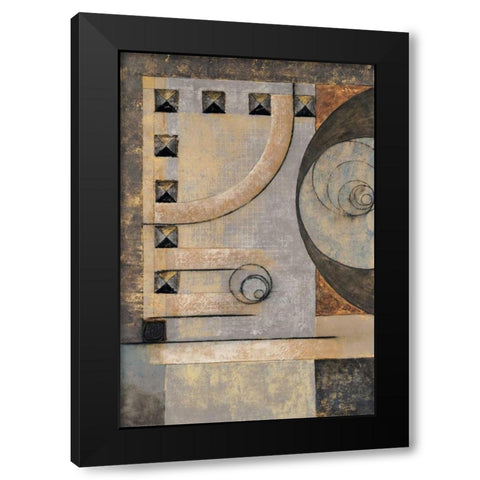 Connect the Dots I Black Modern Wood Framed Art Print by Kime, John