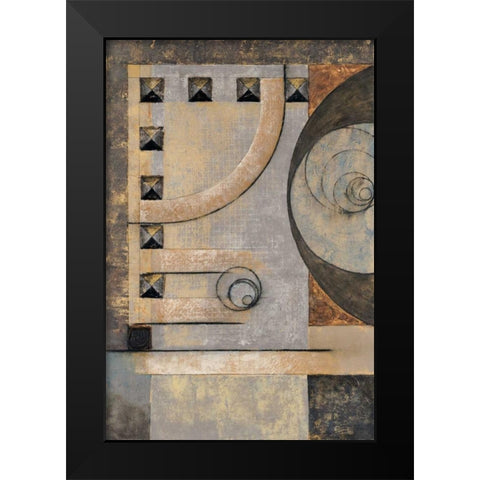 Connect the Dots I Black Modern Wood Framed Art Print by Kime, John