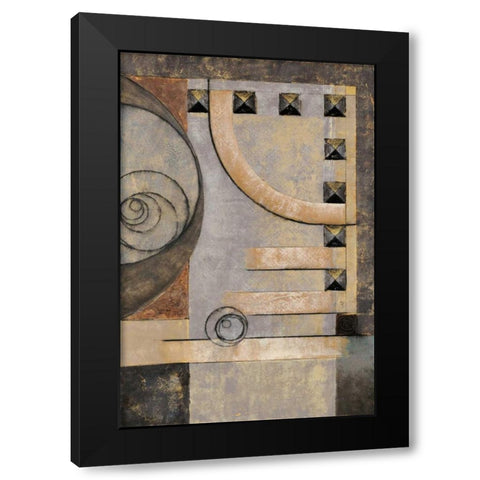 Connect the Dots II Black Modern Wood Framed Art Print by Kime, John