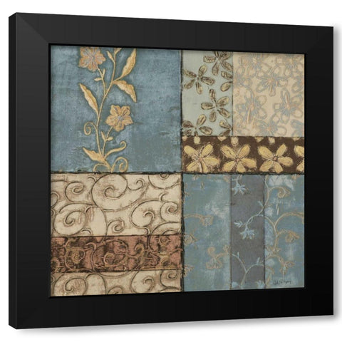 Pattern of Happiness I Black Modern Wood Framed Art Print with Double Matting by Kime, John