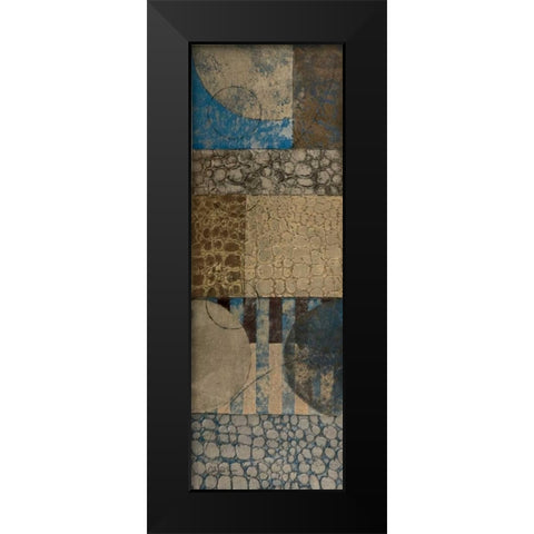 Bubble Structure I Black Modern Wood Framed Art Print by Kime, John